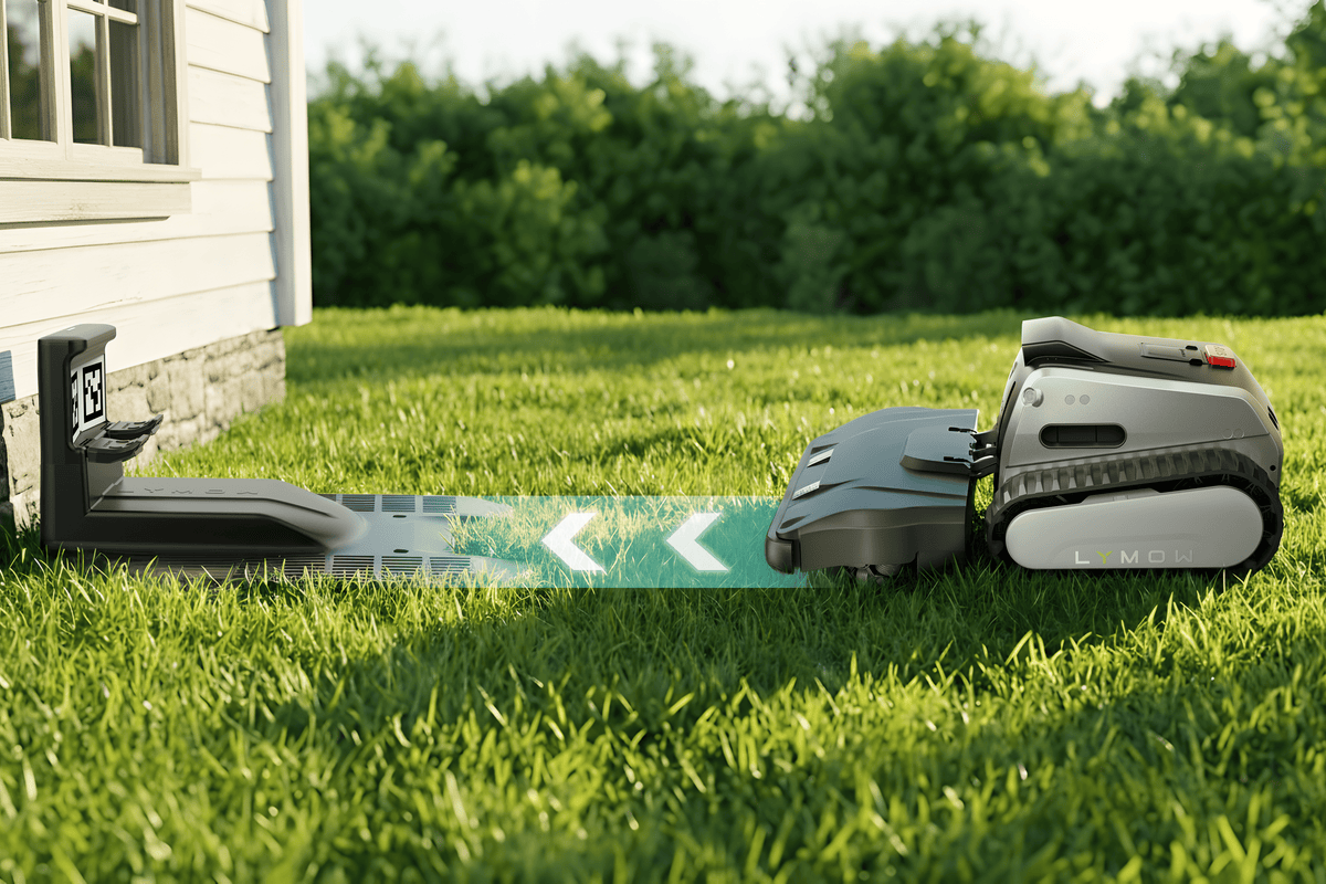 Recharge automatique et reprise de la tonte